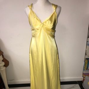 BCBG yellow gown